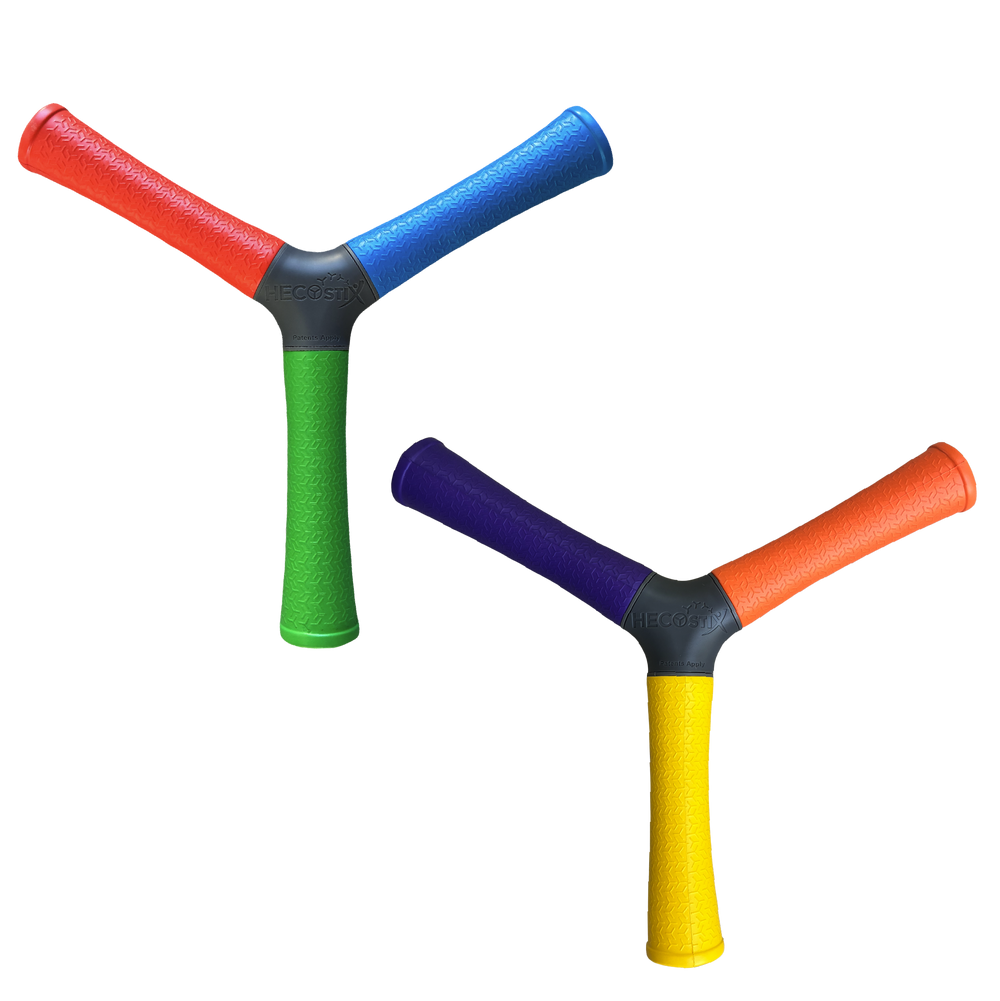 HECOstix® 2-Pack — RGB and OYV hand-eye coordination trainers